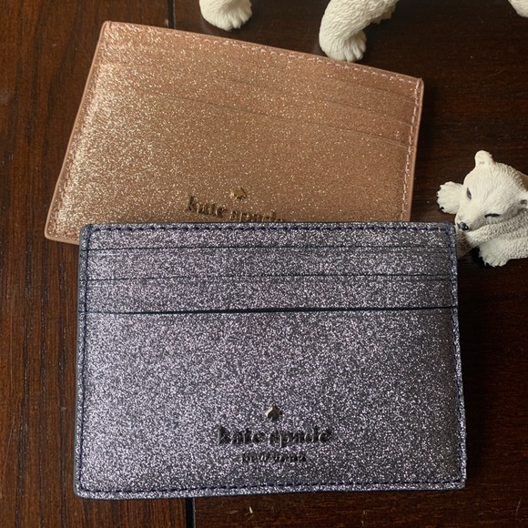 Authentic Kate Spade smooth glitter leather card - Picture 4 of 6